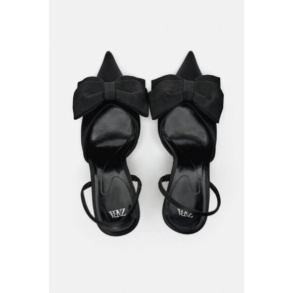 ZARA BOW HEEL SHOES - Picture 1 of 9